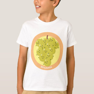 Cute funny bunch of grapes cartoon illustration T-Shirt