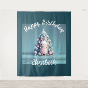 Cute ,funny ,bunny , kawaii style  tapestry