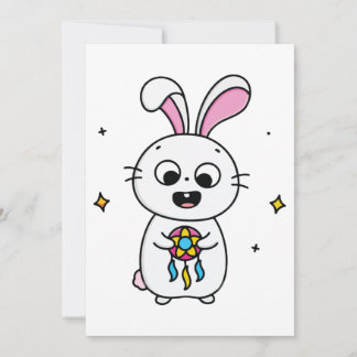 Cute & Funny Bunny Thank You Card