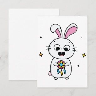 Cute & Funny Bunny Thank You Card