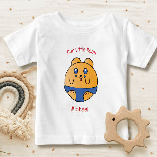Cute Funny Cartoon Hamster White Red Yellow Modern Baby T-Shirt