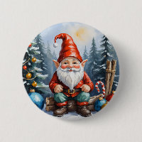 Cute Funny Cartoon Merry Christmas Gnome