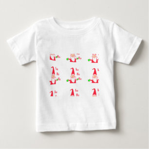 Cute  Funny Cartoon Mouse Santa Ho Ho Ho T-Shirt