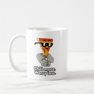 Cute Funny Cartoon Pizza Slice Classic Mug