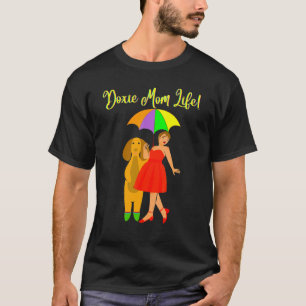 Cute Funny Casual Dachshund Dog Walking Novelty T-Shirt