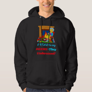 Cute Funny Casual Dachshund  I Read To My Doxies Hoodie