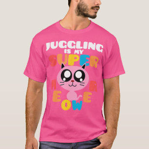 Cute Funny Cat Juggling Superpower T-Shirt