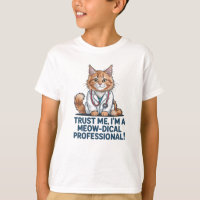 Cute Funny Cat Medical Pun Illustration