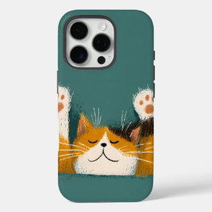 Cute Funny Cat Nap iPhone 16 Pro Case