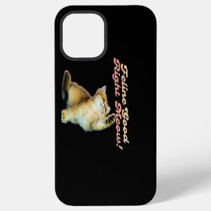 Cute Funny Cat Typography with Playful Kitten iPhone 12 Pro Max Case