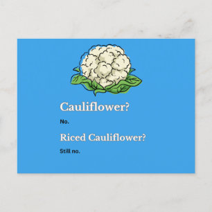 Cute Funny Cauliflower  Postcard