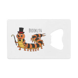 Cute funny centipede cartoon illustration