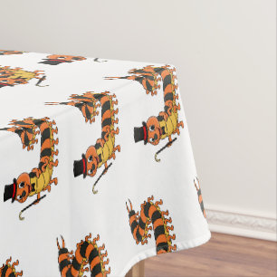 Cute funny centipede cartoon illustration tablecloth