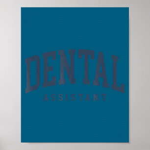 Cute Funny Certified Dental Assistant Hygienist Poster