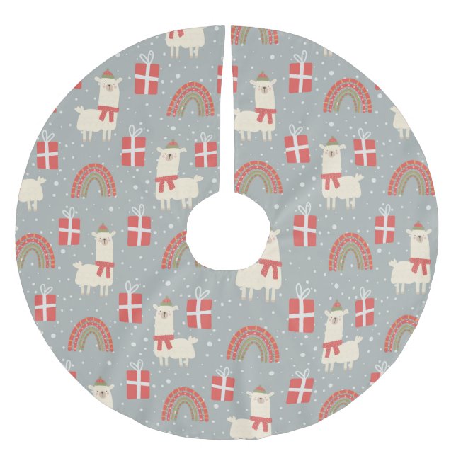 Cute/Funny Christmas Brushed Polyester Tree Skirt (Front)