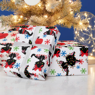 Cute Funny Christmas Grumpy Cat Wrapping Paper