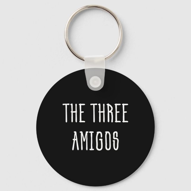 Cute Funny Cinco De Mayo The Three Amigos Gift  Key Ring (Front)
