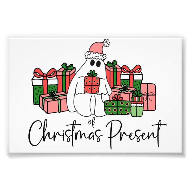 Cute Funny Colourful Christmas Photo Print (Front)