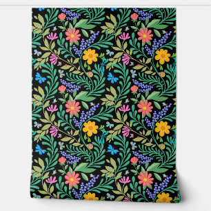 Cute Funny Colourful Floral Pretty Cheerful Elegan Wallpaper