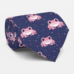 Cute Funny Colourful Frog Neck Tie