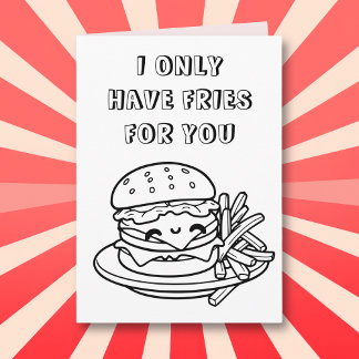 Cute Funny Colouring Page Pun | Valentine's Day Card