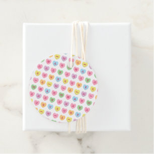 Cute funny conversation hearts Valentine's Day Favour Tags