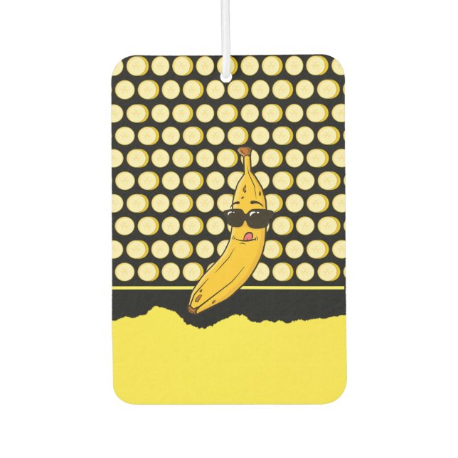 Cute Funny Cool Banana  Car Air Freshener (Front)
