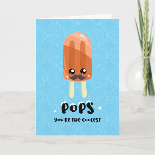 Cute Funny Coolest Popsicle Father's Day Card
