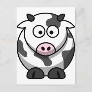 Cute Funny Cow Postcard