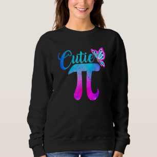 Cute & Funny Cutie Pi Math Pie Butterfly Adorable Sweatshirt