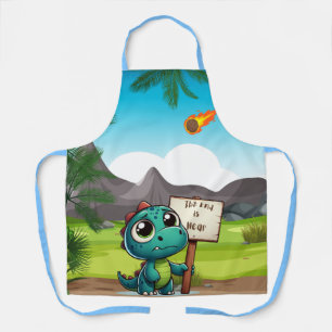 cute, funny dinosaur apron