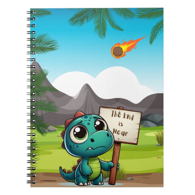 cute, funny dinosaur notebook (Front)