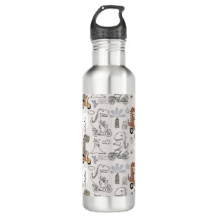 Cute Funny Dinosaur Pattern 710 Ml Water Bottle