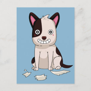 Cute  & Funny Dog custom colour postcard