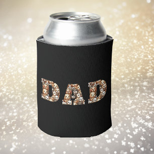 Cute funny Dog Dad Father's Day gift Can Cooler
