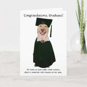 Cute/Funny Dog Graduation Card