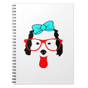 Cute Funny Dog Head Drawing Notebook