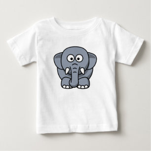 Cute Funny Elephant - Grey T-Shirt