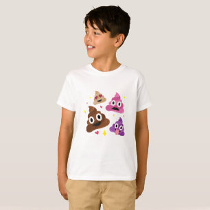 Cute Funny Emoji Pink Bow Cutie Poo - Poop Emoji T-Shirt