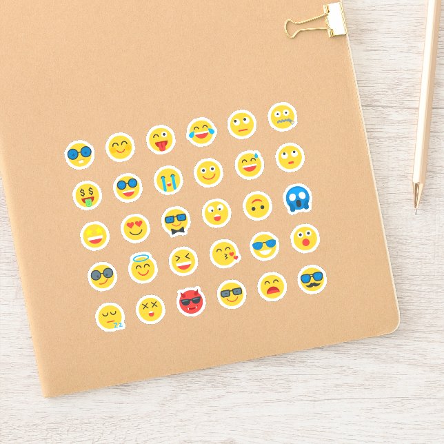 Cute & Funny Emoji Sticker Set (Notebook)