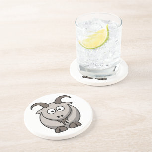 Cute Funny Farm Yard Goat Coaster