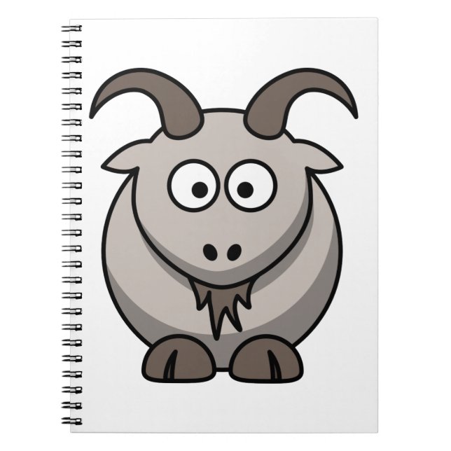 Cute Funny Farm Yard Goat     Notebook (Front)