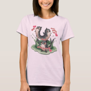 Cute Funny Fish Monster Mascot T-Shirt
