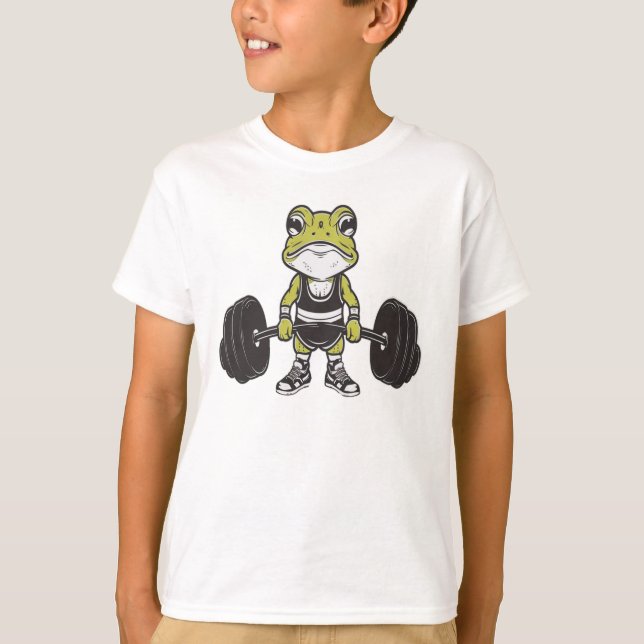 Cute Funny Frog  T-Shirt (Front)