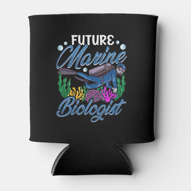 Cute & Funny Future Marine Biologist Biology Can Cooler (Front)