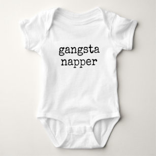 Cute Funny Gangsta Napper Baby Bodysuit