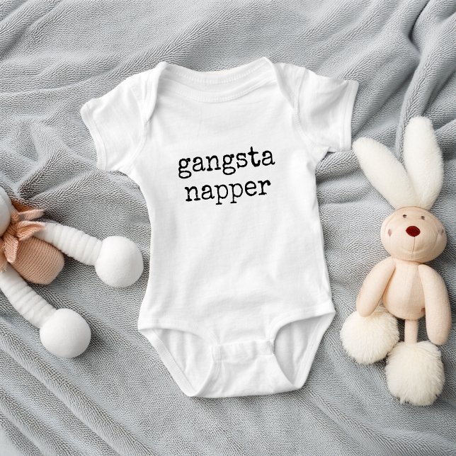 Cute Funny Gangsta Napper Baby Bodysuit (Cute Funny Gangsta Napper Baby Bodysuit)