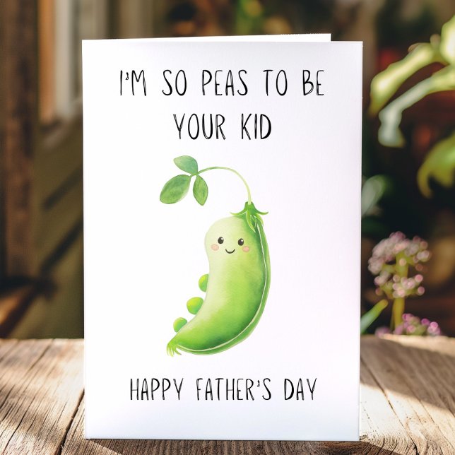 Cute Funny Gardening Pun Father's Day Card (Cute happy fathers day from kid for gardener.)