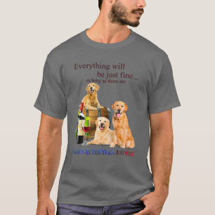 Cute Funny Golden Retriever Dog Gift Men Womens T-Shirt
