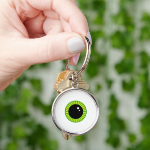 Cute Funny Green Eyeball Key Ring